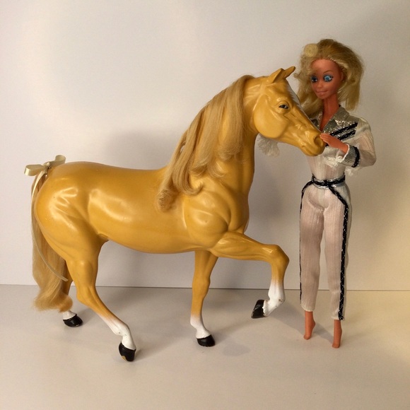 Vintage 1980 Barbie doll’s horse Dallas Golden Palomino #3312 - Picture 13 of 17